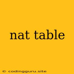 Nat Table