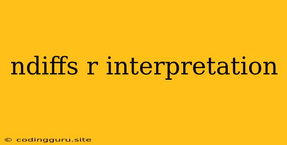 Ndiffs R Interpretation