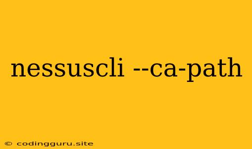 Nessuscli --ca-path