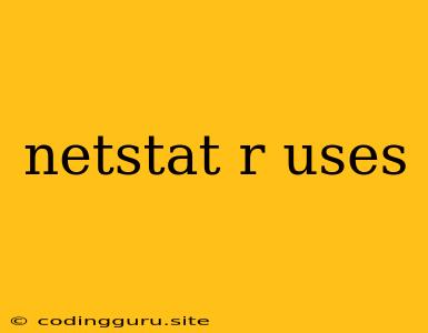 Netstat R Uses