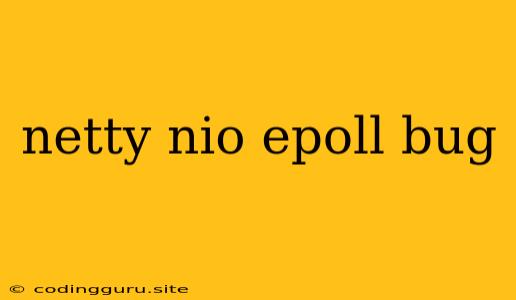 Netty Nio Epoll Bug