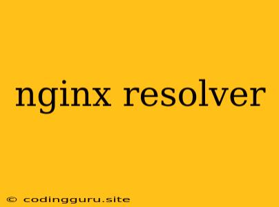 Nginx Resolver