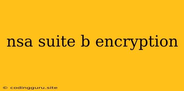 Nsa Suite B Encryption