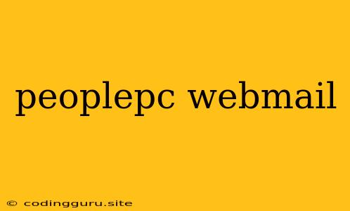 Peoplepc Webmail