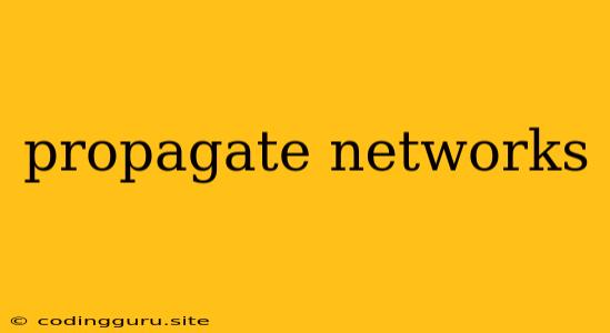 Propagate Networks