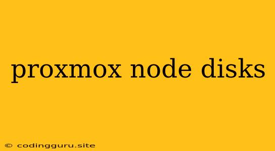 Proxmox Node Disks