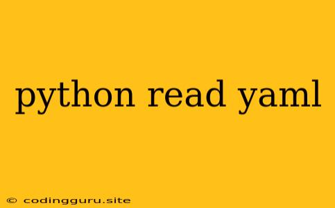 Python Read Yaml