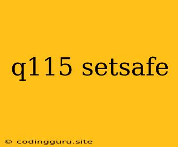 Q115 Setsafe