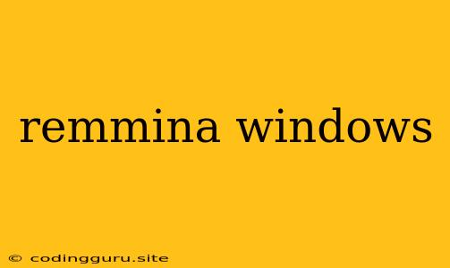 Remmina Windows