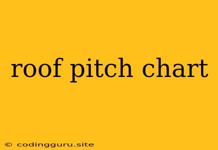 Roof Pitch Chart