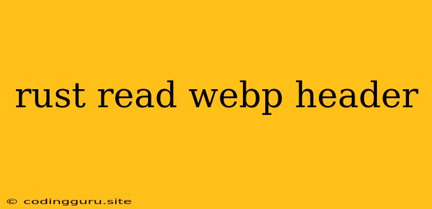 Rust Read Webp Header