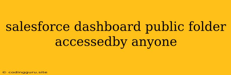 Salesforce Dashboard Public Folder Accessedby Anyone