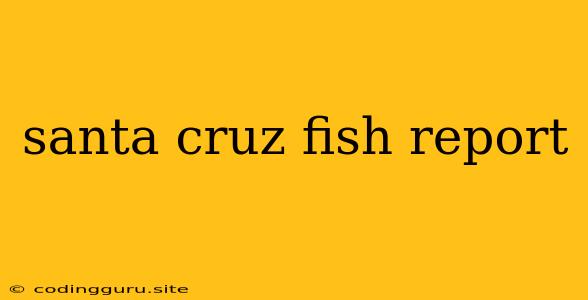 Santa Cruz Fish Report