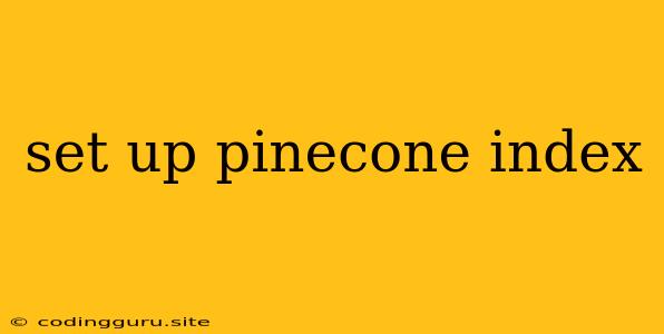 Set Up Pinecone Index