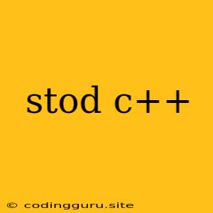 Stod C++