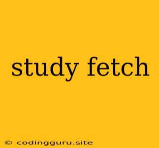 Study Fetch