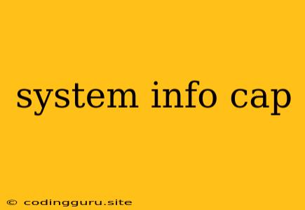 System Info Cap