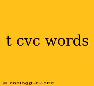 T Cvc Words