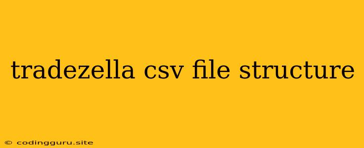 Tradezella Csv File Structure