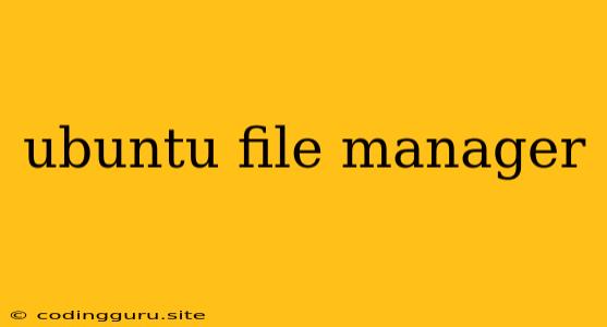 Ubuntu File Manager