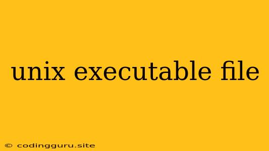 Unix Executable File