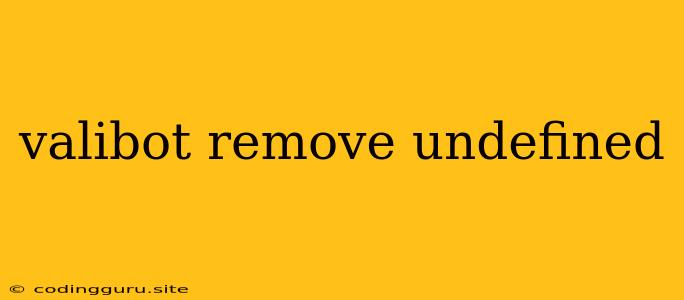 Valibot Remove Undefined