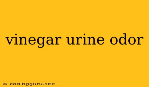 Vinegar Urine Odor