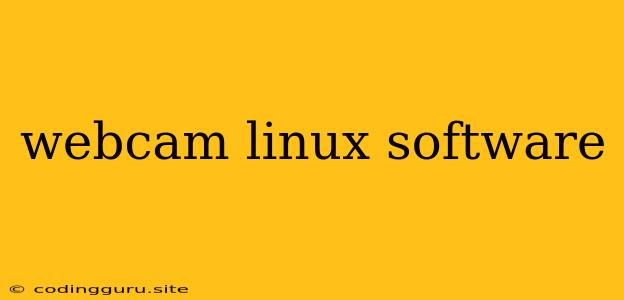 Webcam Linux Software