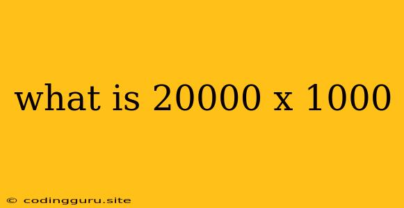 What Is 20000 X 1000