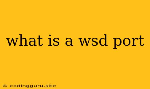 What Is A Wsd Port