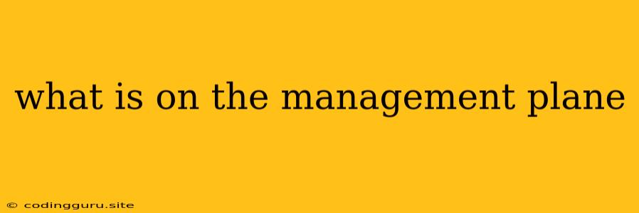 What Is On The Management Plane