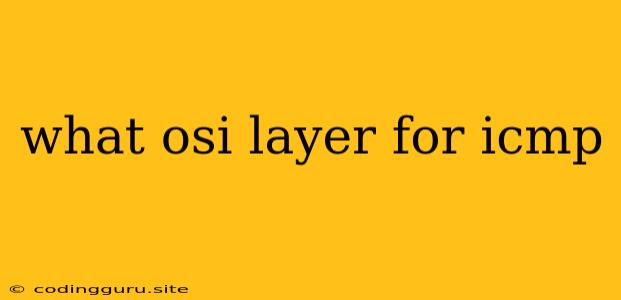 What Osi Layer For Icmp