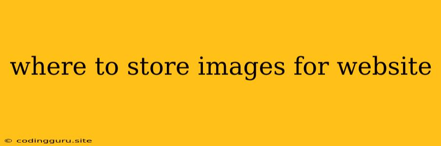 Where To Store Images For Website