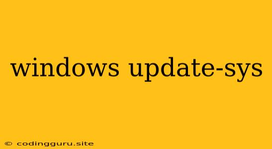 Windows Update-sys