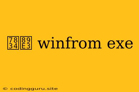 破解 Winfrom Exe